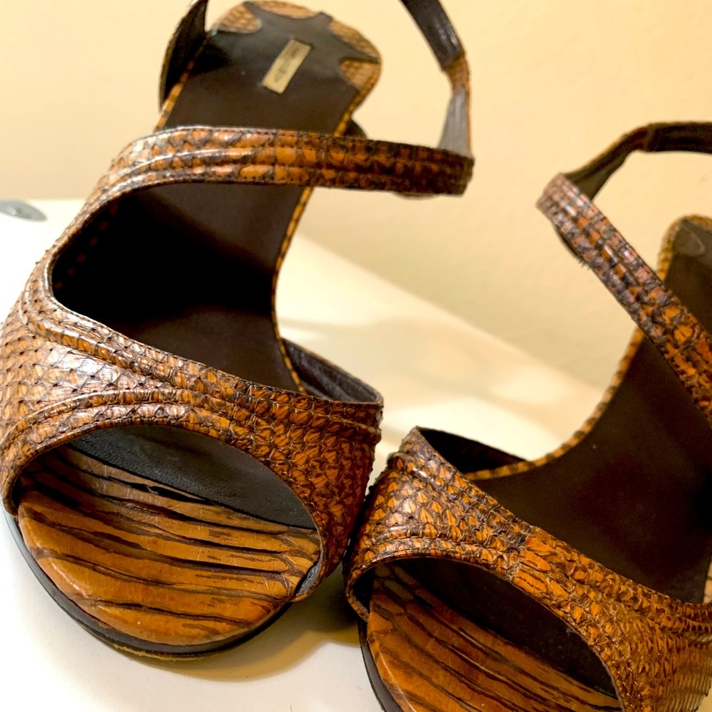 Max Studio Python Slingback Heels 🤎 *Limited Edition* - Picture 7 of 12